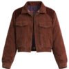 Stranger Things 2025 Natalia Dyer Brown Corduroy Jacket