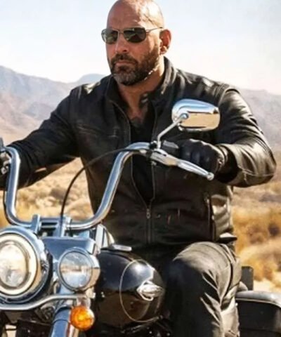 The Wrecking Crew Dave Bautista Black Leather Jacket