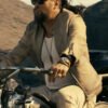 The Wrecking Crew 2026 Jonny Beige Suede Leather Jacket