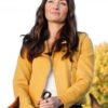 Animal Control 2026 Victoria Sands Yellow Leather Jacket