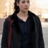 Chicago Fire 2026 Violet Mikami Black Shearling Leather Jacket
