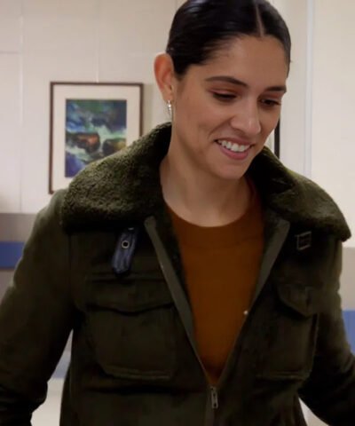 Chicago Fire S14 Miranda Rae Mayo Shearling Jacket
