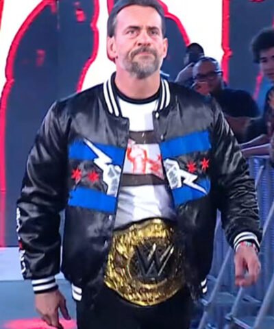 CM Punk Chicago Made Black Bomber Jacket