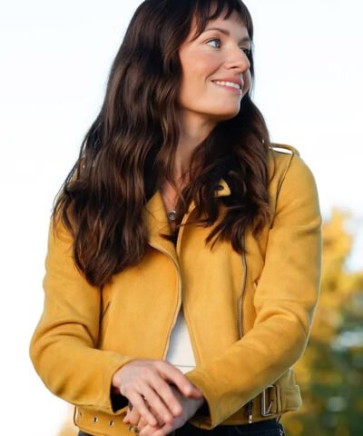 Animal Control 2026 Victoria Sands Yellow Suede Leather Jacket