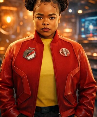 Star Trek Starfleet Academy S01 SAM Red Bomber Jacket