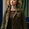 Peyton List School Spirits S03 Green Cotton Jacket