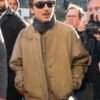 Timothee Chalamet Marty Supreme Paris 2026 Khaki Jacket