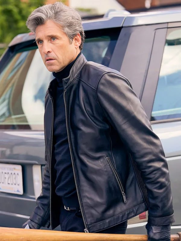 Memory of a Killer 2026 Patrick Dempsey Black Leather Jacket Memory of a Killer 2026 Patrick Dempsey Black Jacket