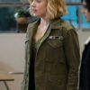 Maddie Nears School Spirits S03 Green Cotton Jacket