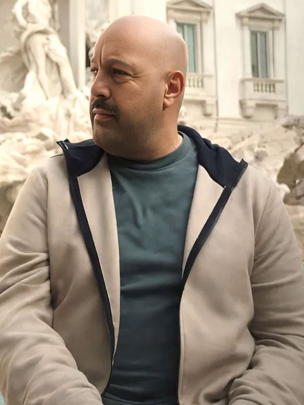 Solo Mio 2026 Kevin James Beige Jacket Solo Mio 2026 Kevin James Hooded Jacket