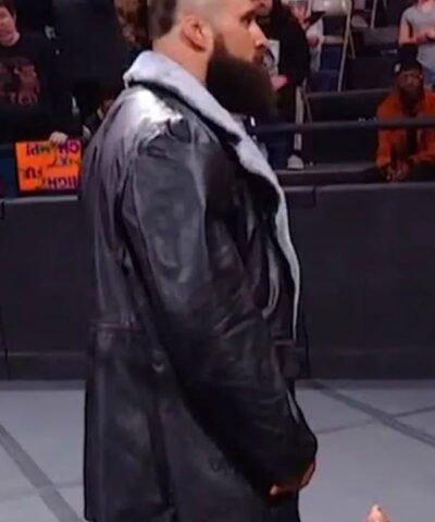WWE NXT Tony D’Angelo Black Shearling Jacket
