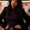 Best Medicine 2026 Elaine Denton Leather Jacket