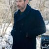 TV Series CIA Hart Hoxton Black Wool Peacoat