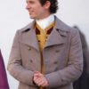 Bridgerton S04 Alfie Beige Wool Coat