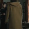 Ella McCay Emma Mackey Brown Hooded Coat