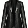Daphne Forrester High Potential S02 Black Leather Blazer