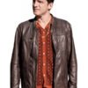 NCIS Origins 2026 Shea Buckner Brown Leather Jacket