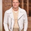 Reminders of Him Premiere Rudy Pankow White Leather Jacket
