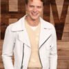 Reminders of Him 2026 Rudy Pankow White Leather Jacket