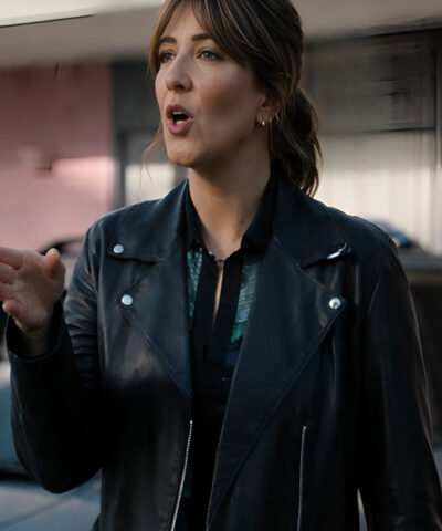 D’Arcy Carden Sunny Nights Black Leather Jacket