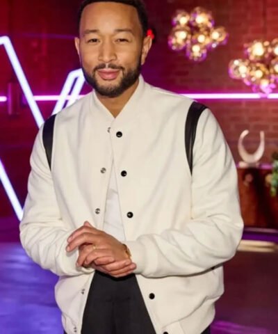 The Voice S29 John Legend White Wool Jacket