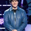 The Voice 2026 Lucas West Blue Leather Jacket