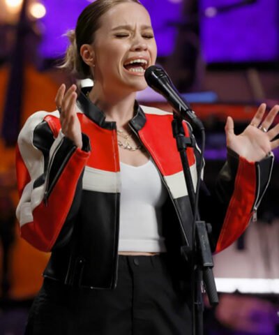 The Voice 2026 Syd Millevoi Cafe Racer Leather Jacket