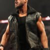 WWE Austin Theory Shearling Leather Vest