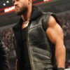 WWE Austin Theory Black Leather Vest