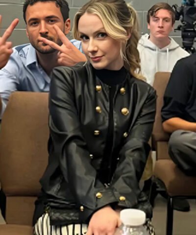 Bride for the Quarterback 2026 Mia Black Leather Jacket