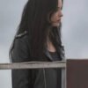 Krysten Ritter Daredevil Born Again S02 Black Leather Jacket