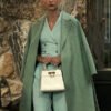 The Madison S01 Elle Chapman Green Wool Coat